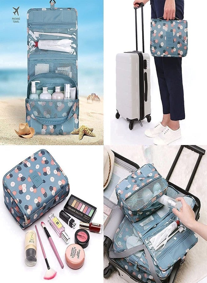 STESHWK Travel Toiletry Bag Waterproof Makeup Cosmetic Bag with Hanging Hook Portable Makeup Pouch Hanging Makeup Organizer for Women and Girls - Image 4